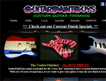 Tablet Screenshot of guitarpaintguys.com